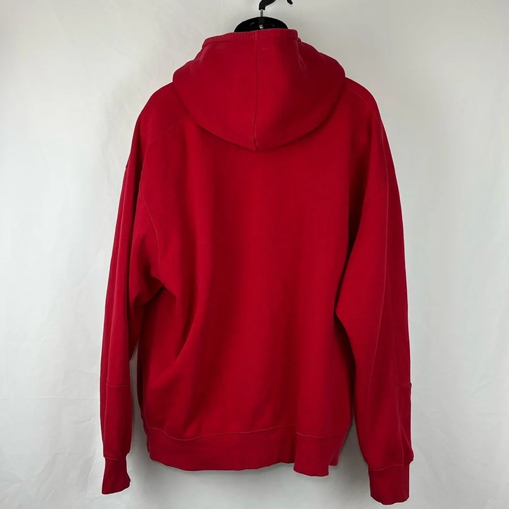 Jordan Nike Air Pullover Hoodie MENS Sz XXL Excellent Graphics Red White & Black